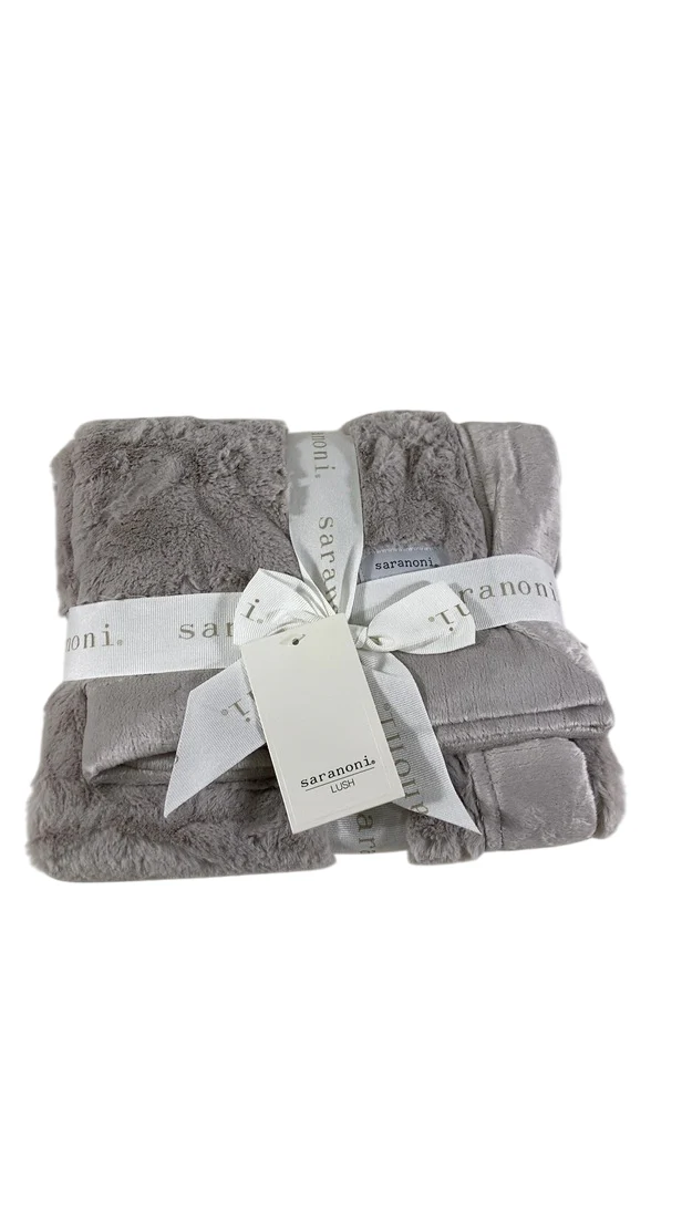 Saranoni Lush Receiving Blankets (30"x40"), Feather - Image 3