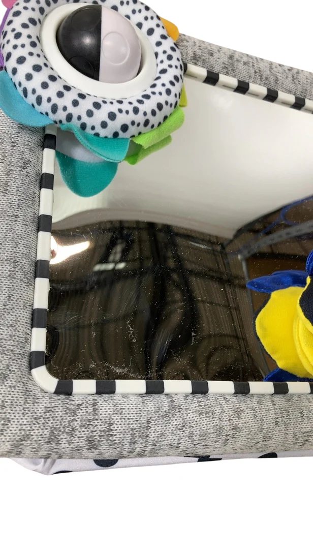 Sassy Tummy Time Floor Mirror, White - Image 3