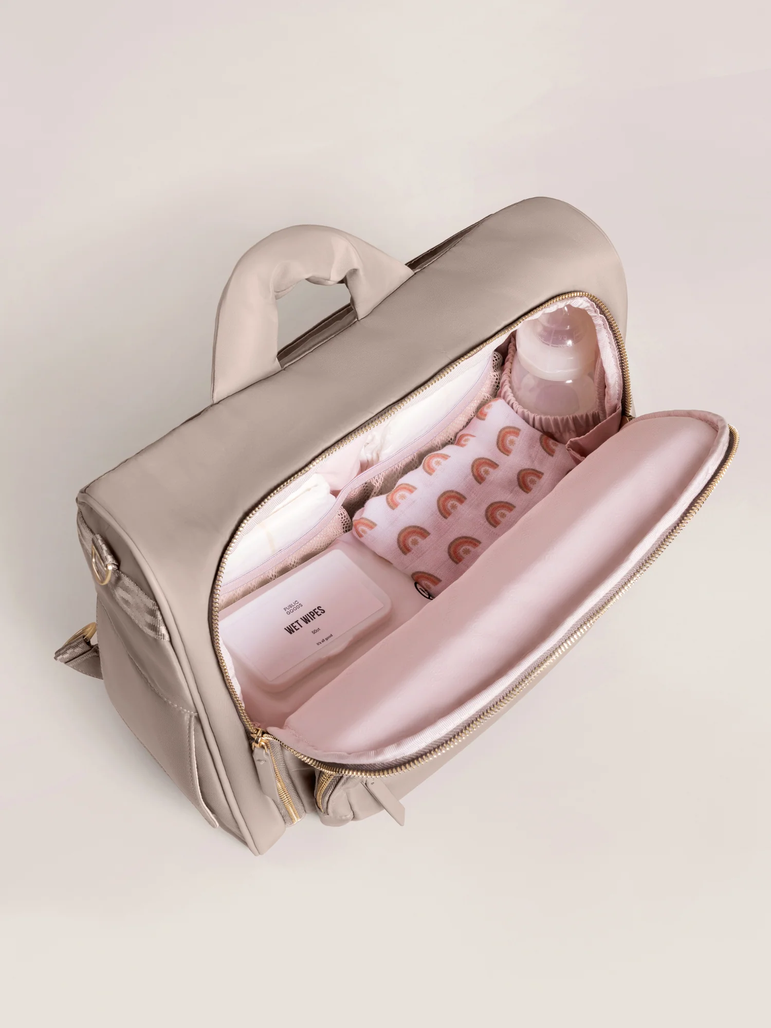 JuJuBe Satchel Diaper Bag, Taupe - Image 5