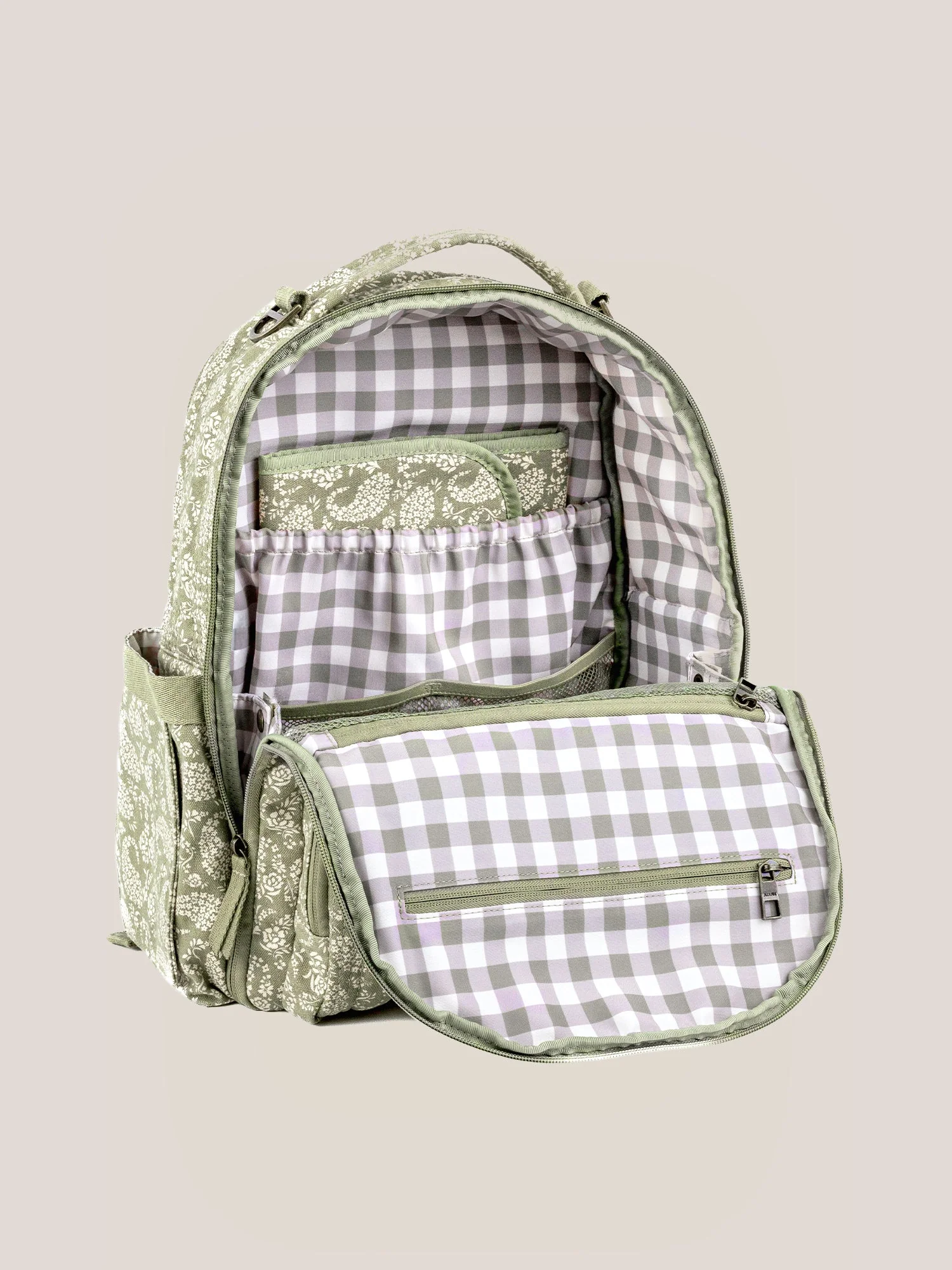 Sazan + JuJuBe Classic Diaper Backpack, Paisley Floral - Image 9