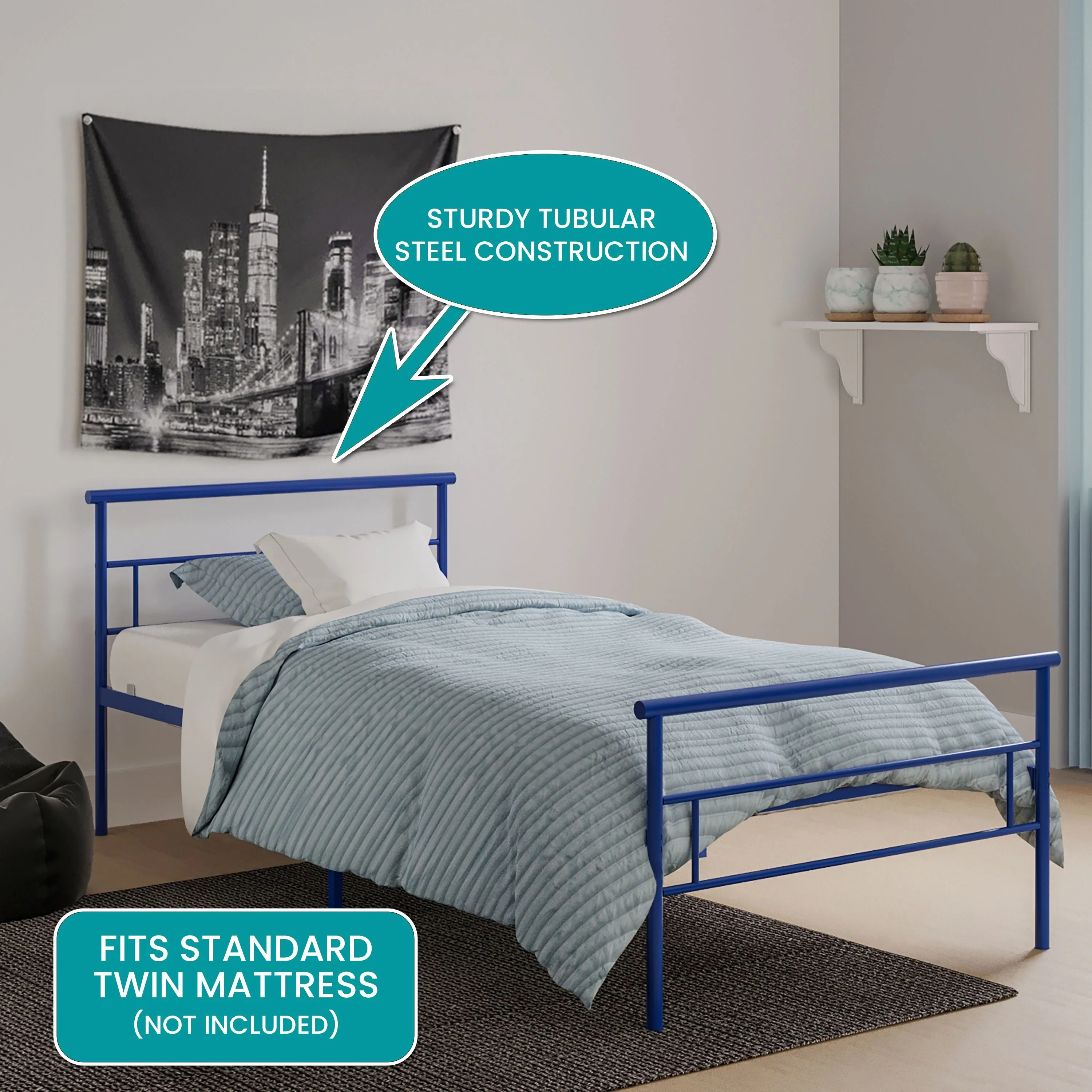Seattle Twin Bed by BK Furniture - Image 6