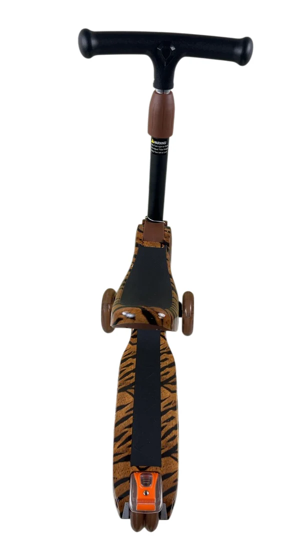 SereneLife 3 Wheeled Sit/Stand Scooter for Kids, Tiger - Image 3