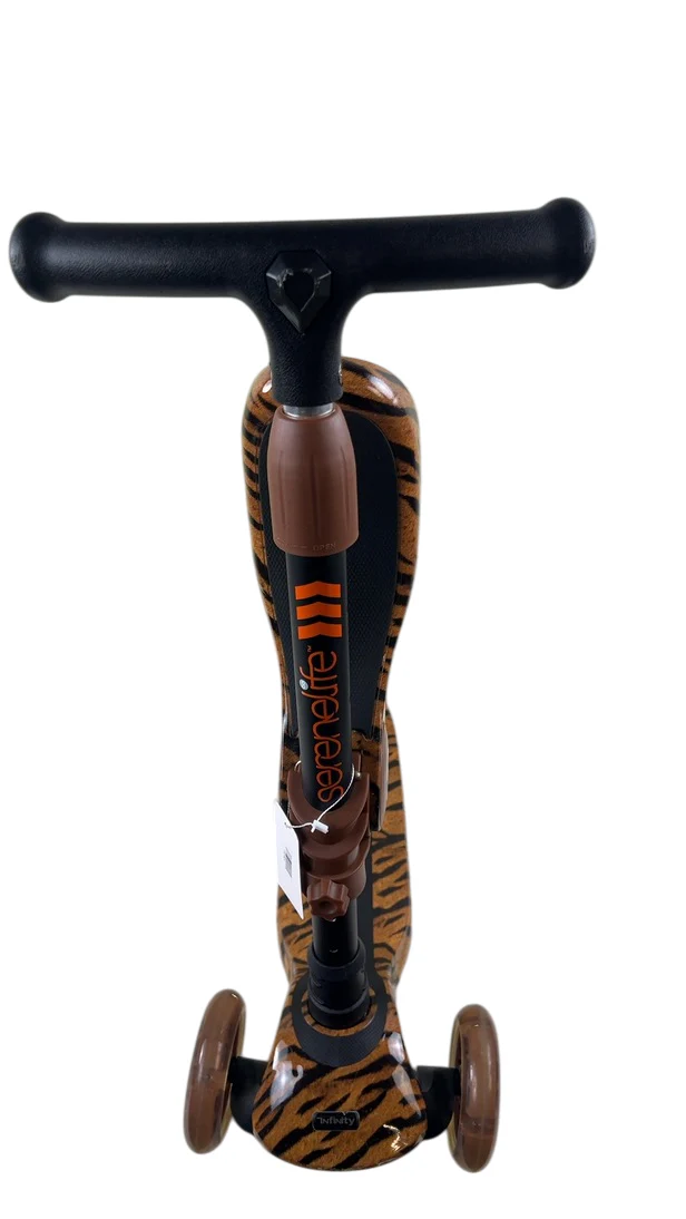 SereneLife 3 Wheeled Sit/Stand Scooter for Kids, Tiger - Image 5