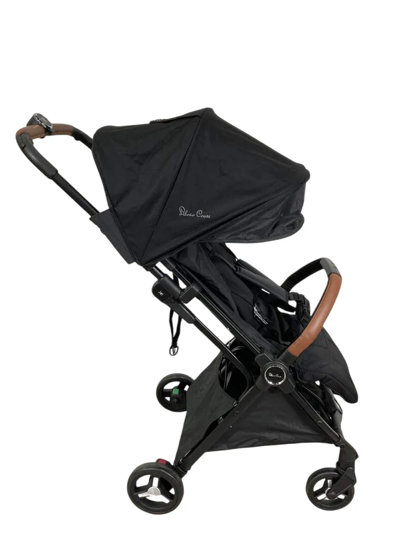 Silver Cross Jet 3 Super Compact Stroller, 2022, Black - Image 2