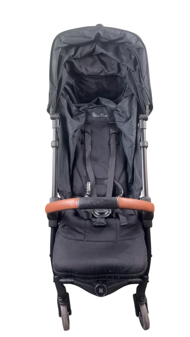Silver Cross Jet 3 Super Compact Stroller, 2022, Black - Image 2