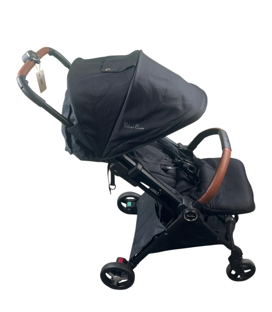 Silver Cross Jet 3 Super Compact Stroller, 2022, Black - Image 3
