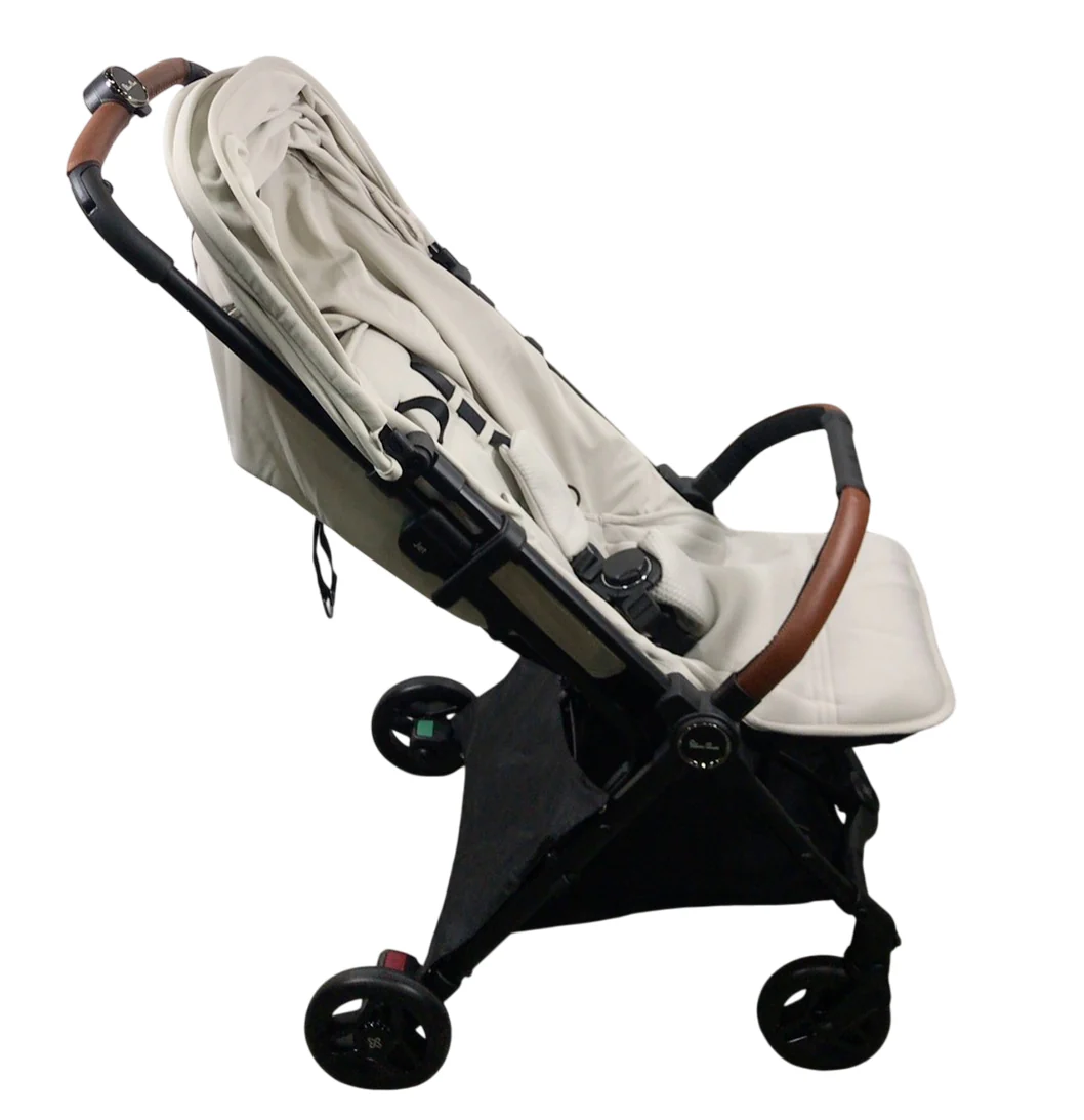 Silver Cross Jet 5 Super Compact Stroller, 2024, Almond White - Image 2
