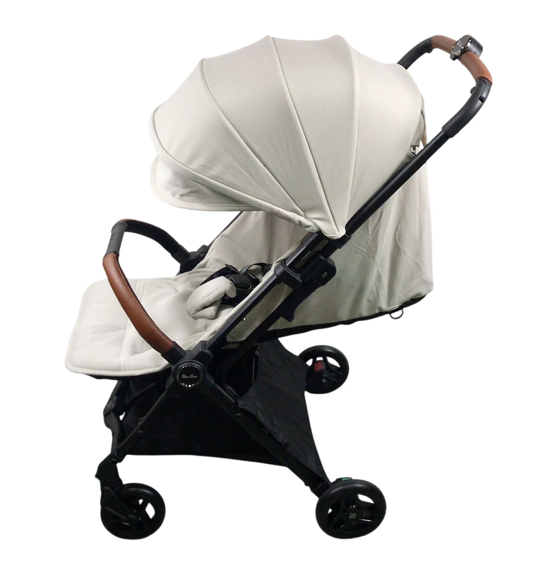 Silver Cross Jet 5 Super Compact Stroller, 2024, Almond White - Image 3