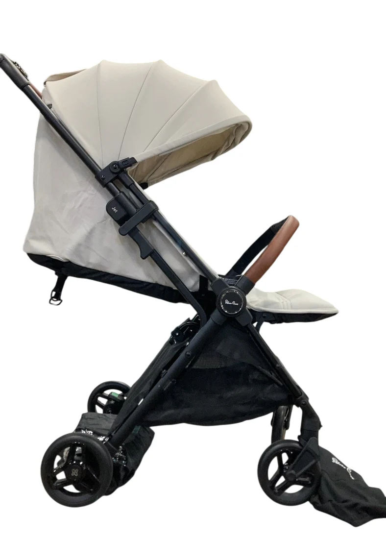 Silver Cross Jet 5 Super Compact Stroller, 2024, Almond White - Image 2