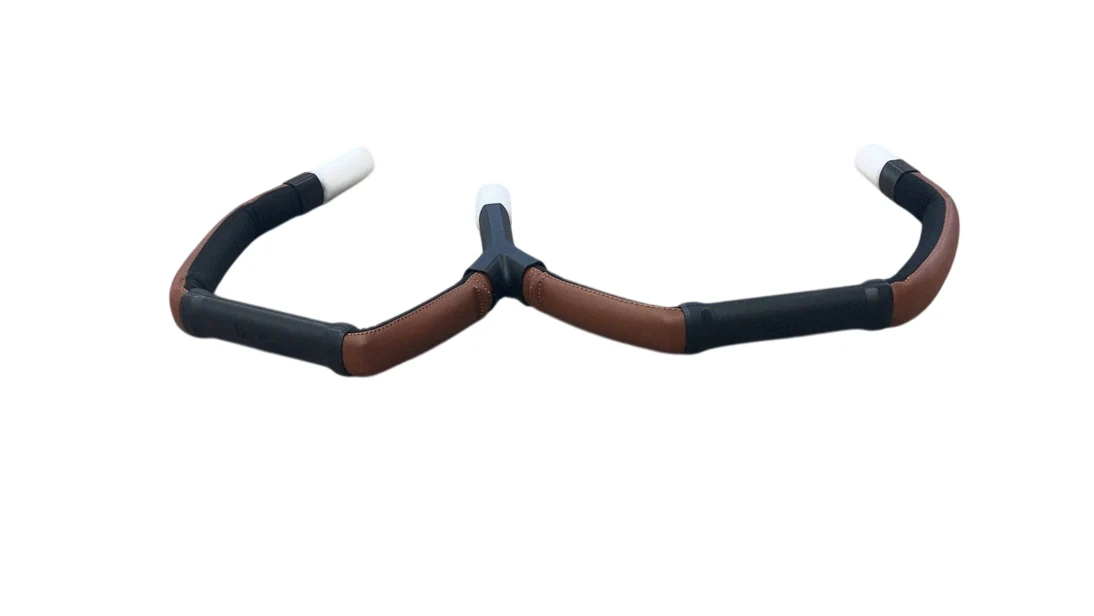 Silver Cross Jet Double Bumper Bar, Brown Leather
