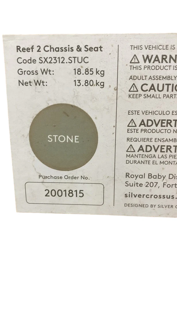 Silver Cross Reef 2 Stroller, 2024, Stone - Image 2