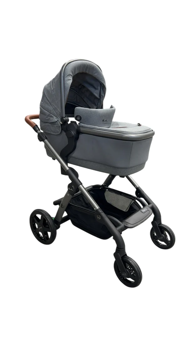 Silver Cross Wave Stroller Frame With Bassinet, 2022, Lunar