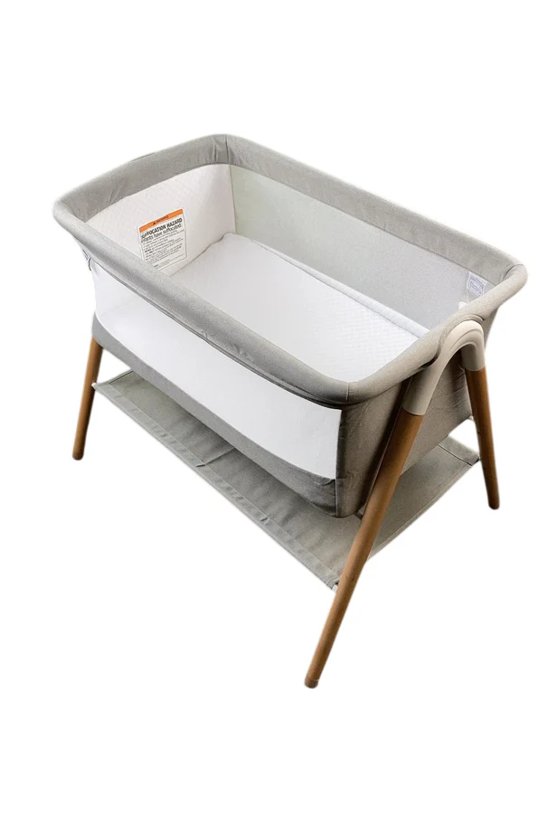 Simmons Kids Koi by The Bed Beechwood Bassinet, Dove Grey - Image 5