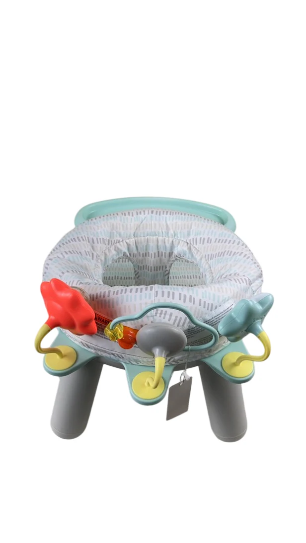 Skip Hop 2-in-1 Sit-up Activity Baby Chair, Silver Lining Cloud - Image 3