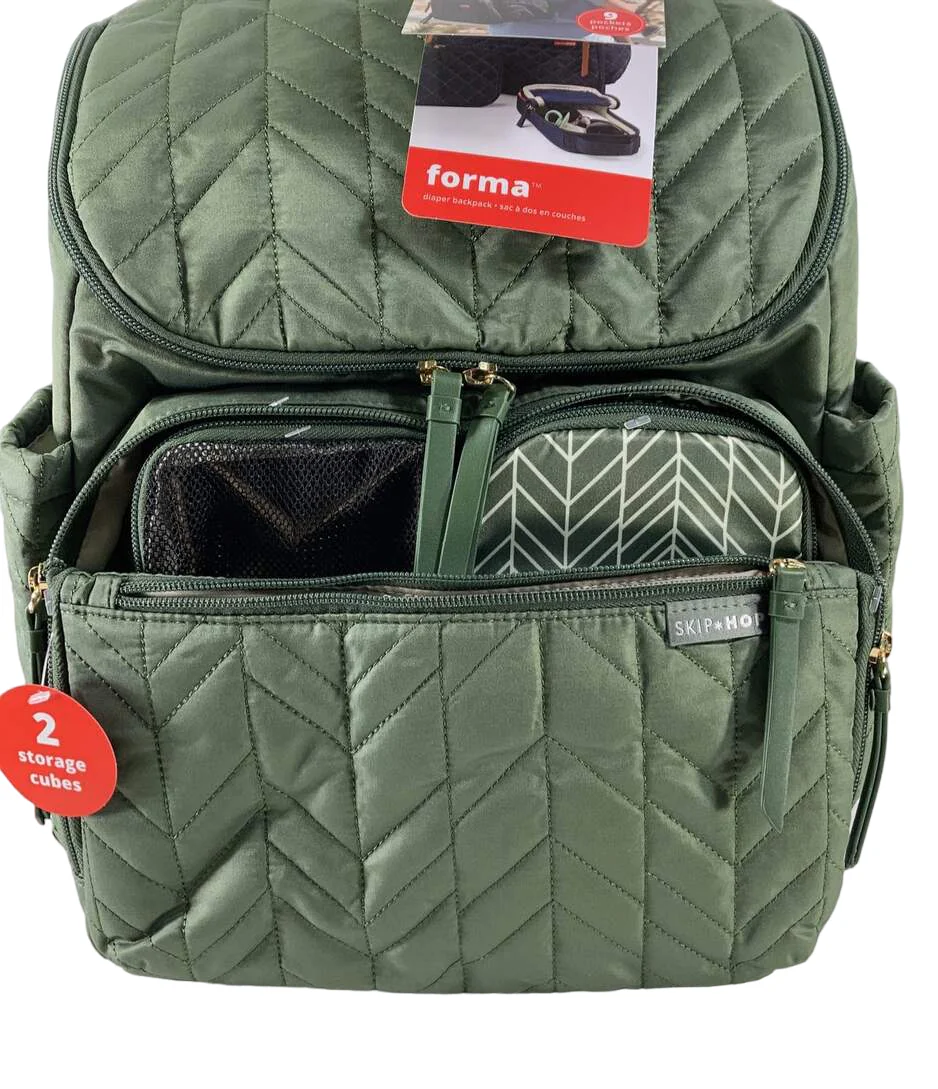 Skip Hop Forma Pack & Go Diaper Bag, Dark Sage - Image 4