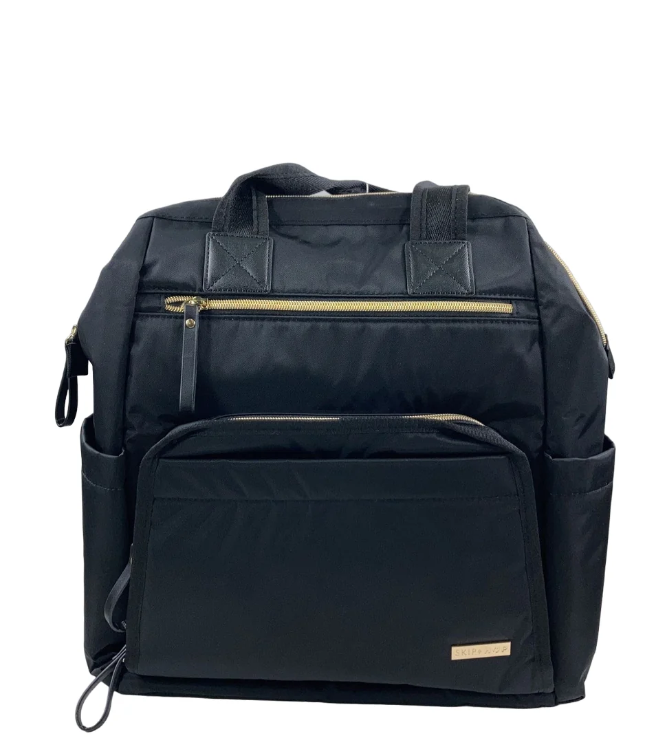 Skip Hop MainFrame Diaper Backpack, Black