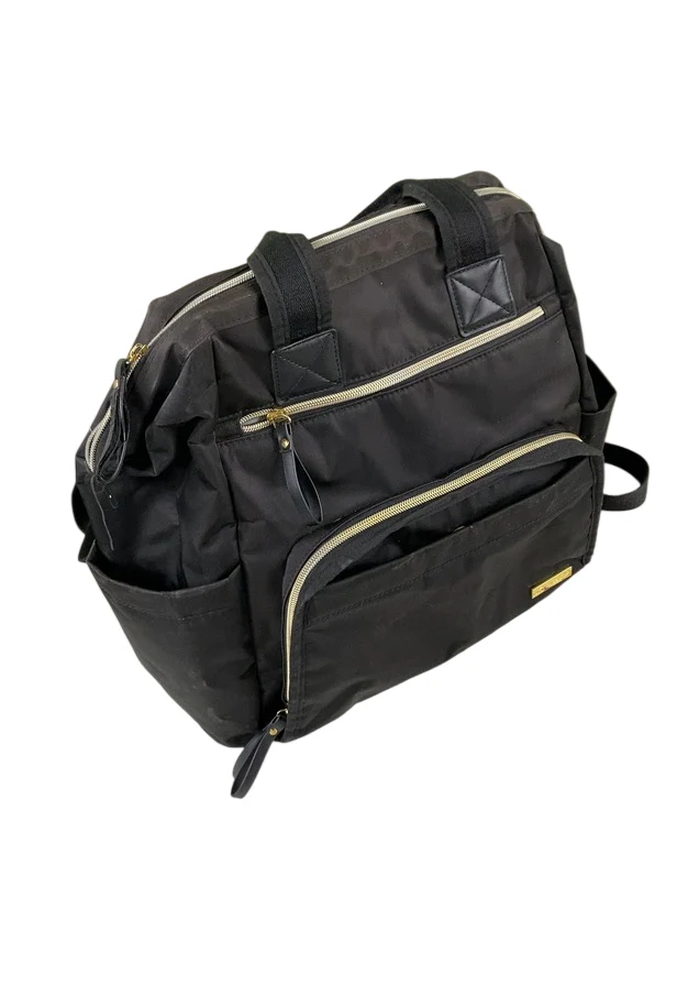 Skip Hop MainFrame Diaper Backpack, Black - Image 2