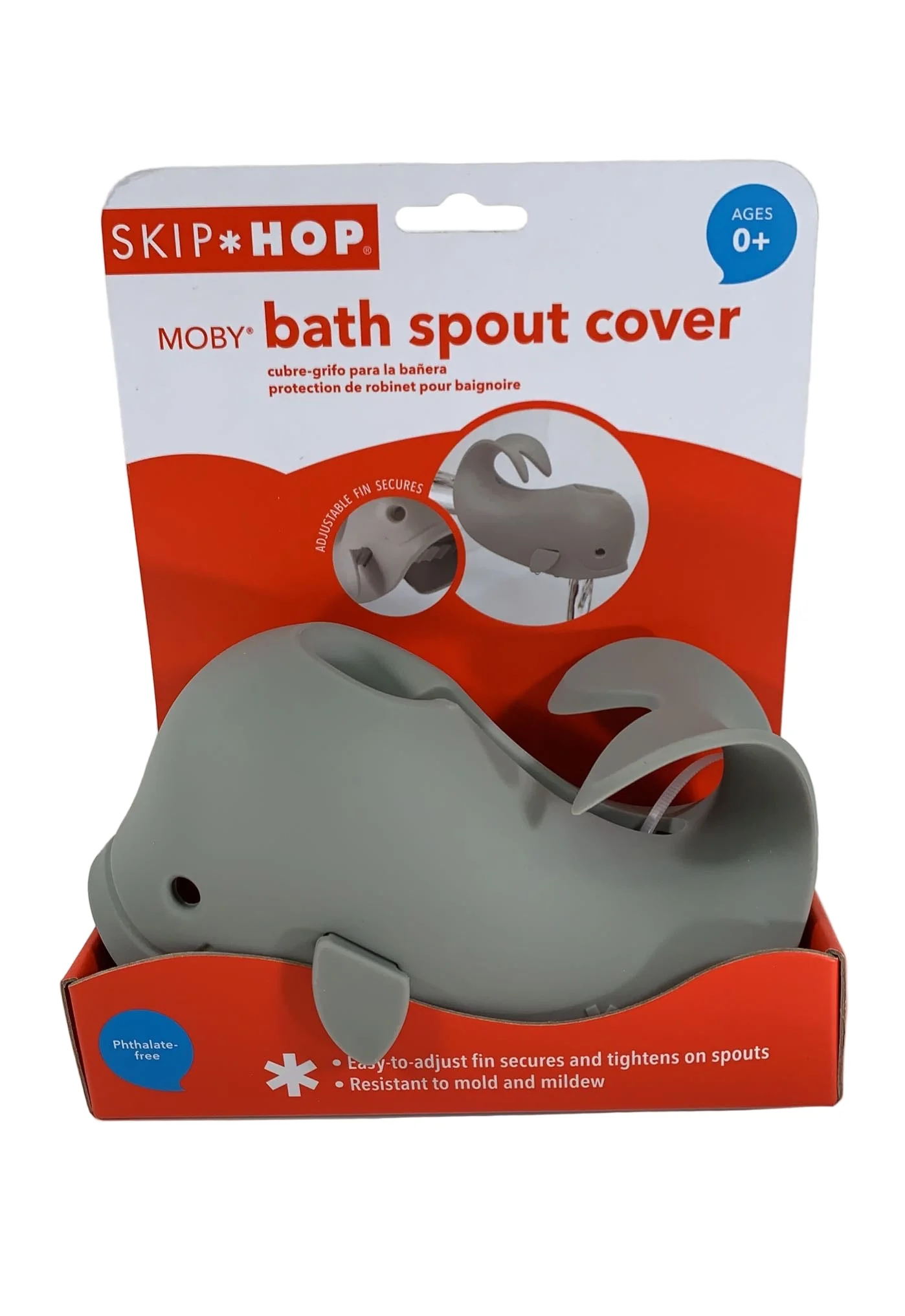 Skip Hop Moby Bath Spout Cover, Grey - Image 2