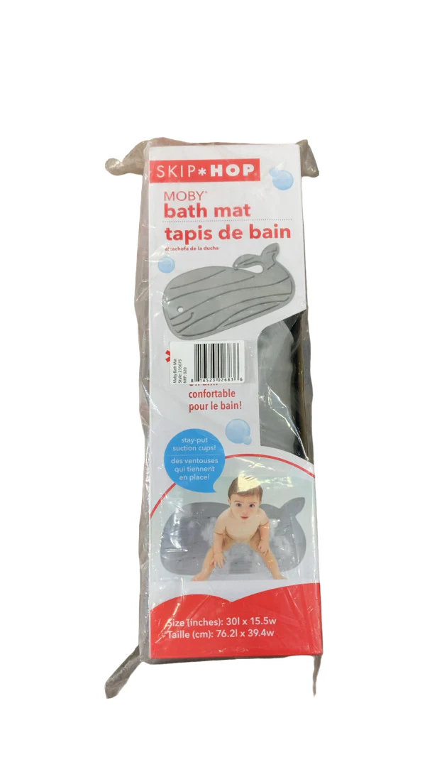 Skip Hop Moby Non-Slip Bath Mat, Grey - Image 2