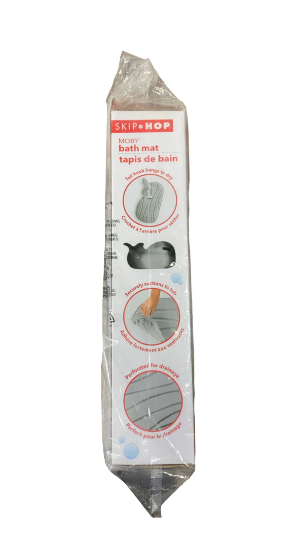 Skip Hop Moby Non-Slip Bath Mat, Grey - Image 4
