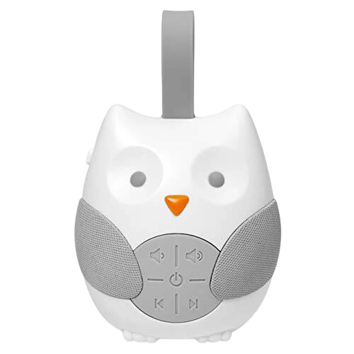 Skip Hop Portable Owl Soother Sound Machine, Gray/White