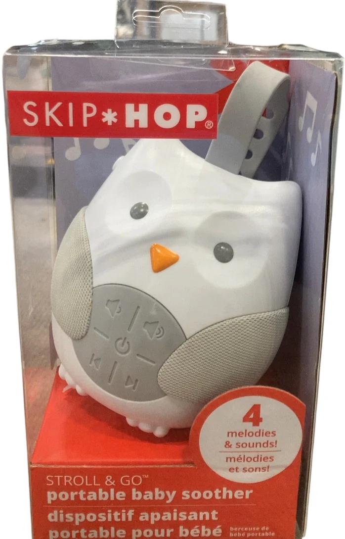 Skip Hop Portable Owl Soother Sound Machine, Gray/White - Image 5