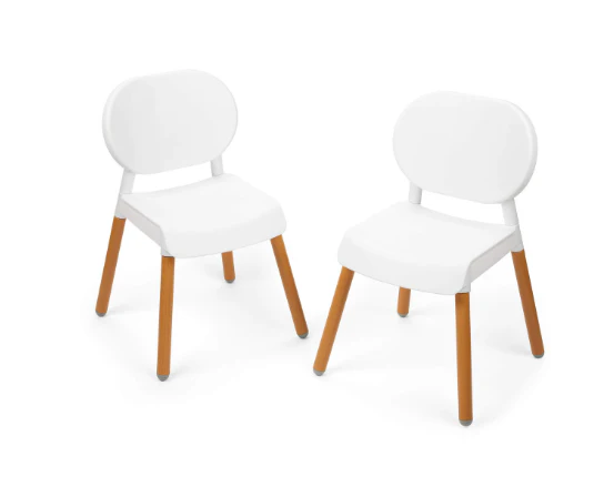 Skip Hop Premium Set of 2 Kids Chairs, White