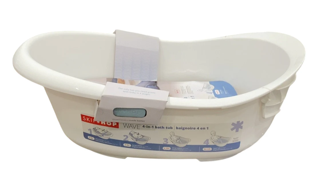 Skip Hop Wave 4-in-1 Baby Bath Tub - Image 3