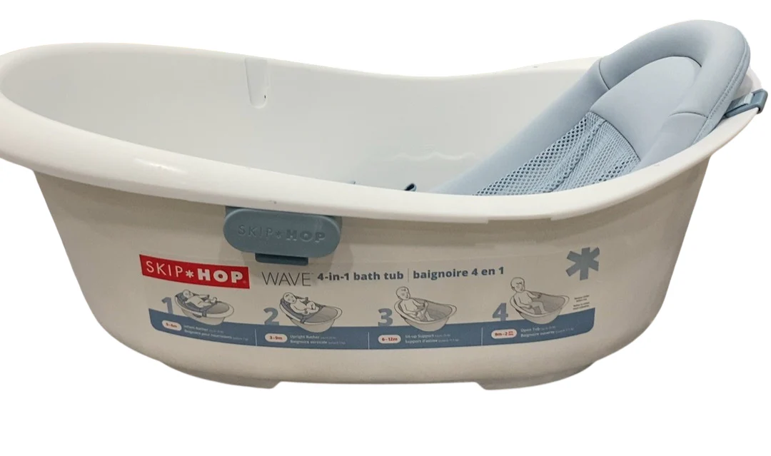 Skip Hop Wave 4-in-1 Baby Bath Tub - Image 2