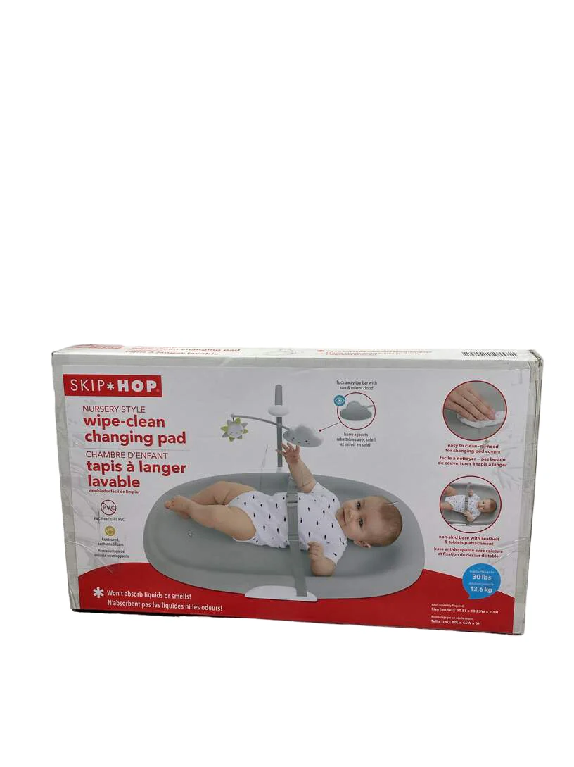 Skip Hop Wipe-Clean Changing Pad, Grey - Image 4