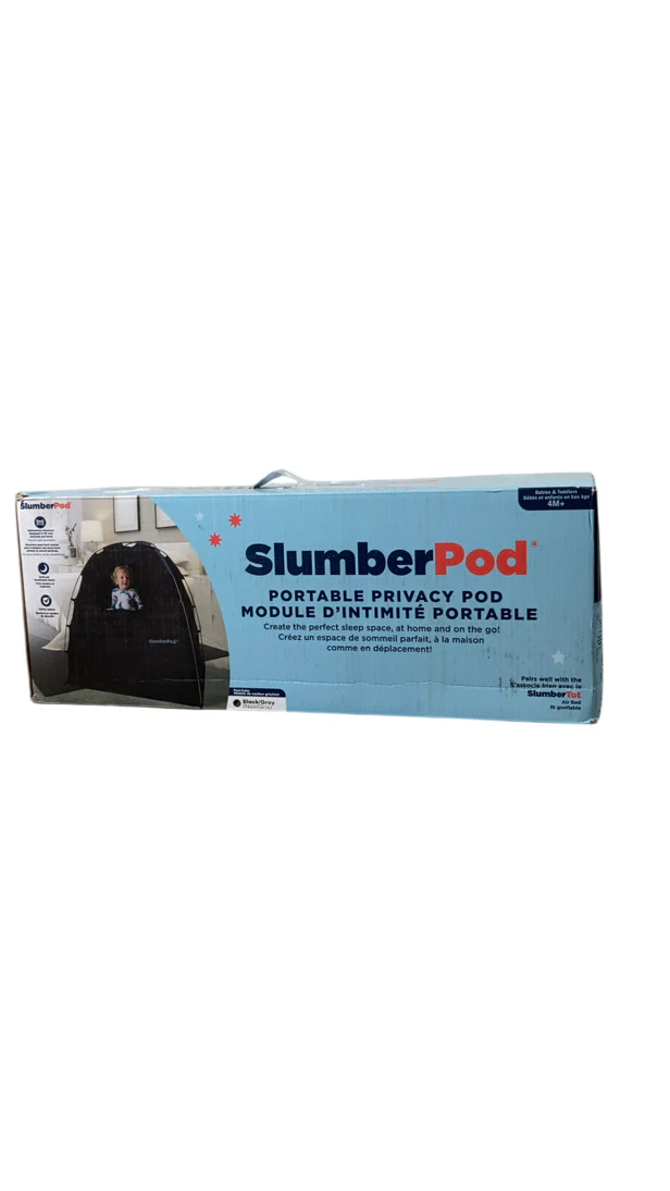 SlumberPod 2.0 Sleep Canopy, Black with Gray - Image 4