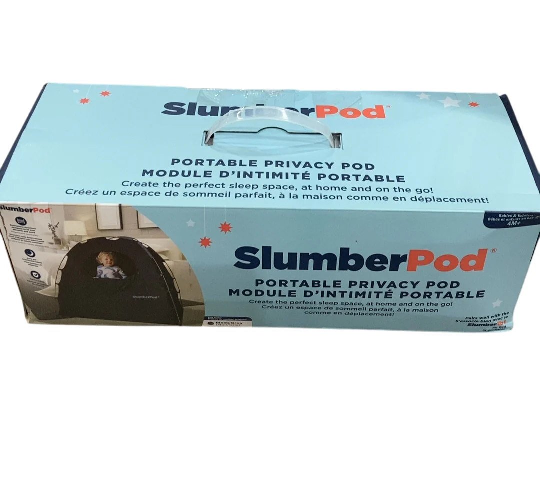 SlumberPod 2.0 Sleep Canopy, Black with Gray - Image 3