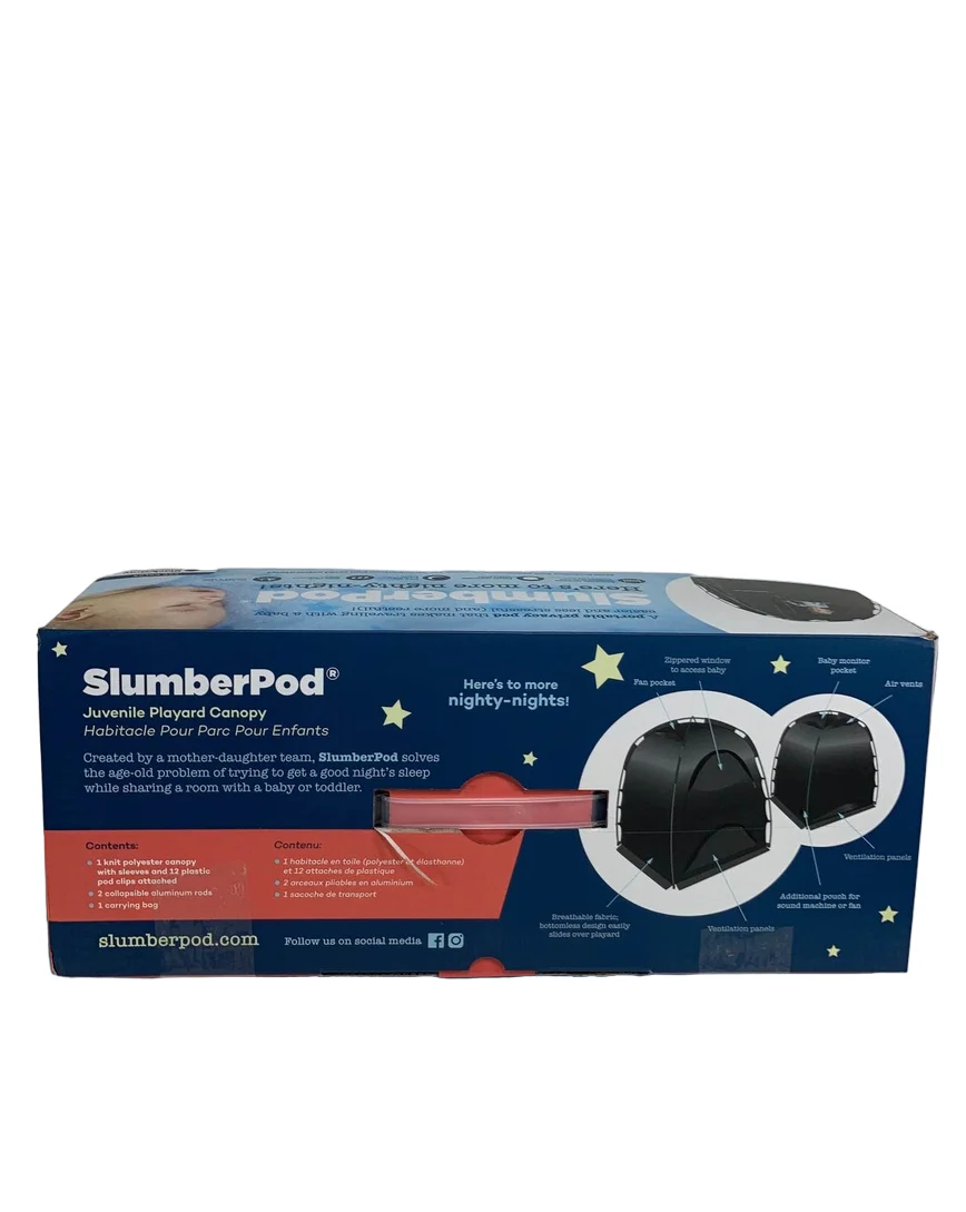 SlumberPod 3.0 Sleep Canopy, Black with Gray Accents - Image 3