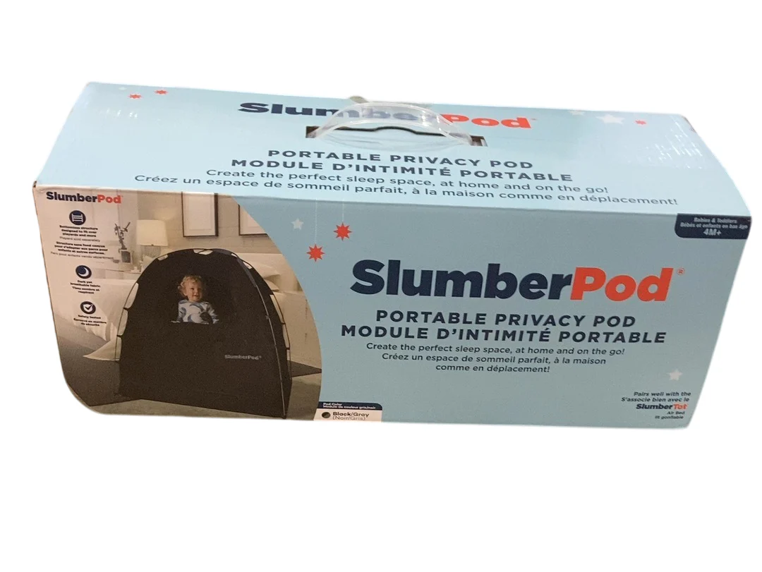 SlumberPod 3.0 Sleep Canopy, Black with Gray Accents - Image 2