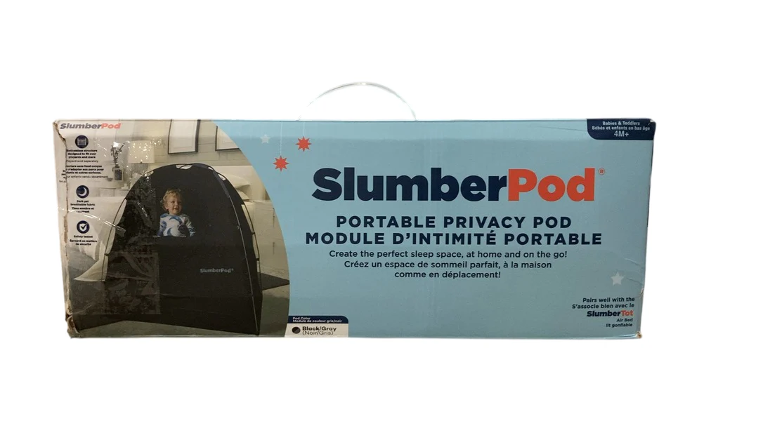 SlumberPod 3.0 Sleep Canopy, Black with Gray Accents - Image 5