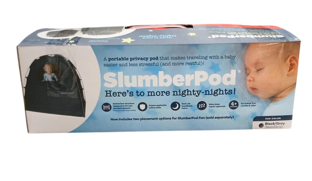 SlumberPod 3.0 Sleep Canopy, Black with Gray Accents - Image 6