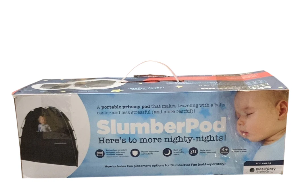 SlumberPod 3.0 Sleep Canopy, Black with Gray Accents - Image 6
