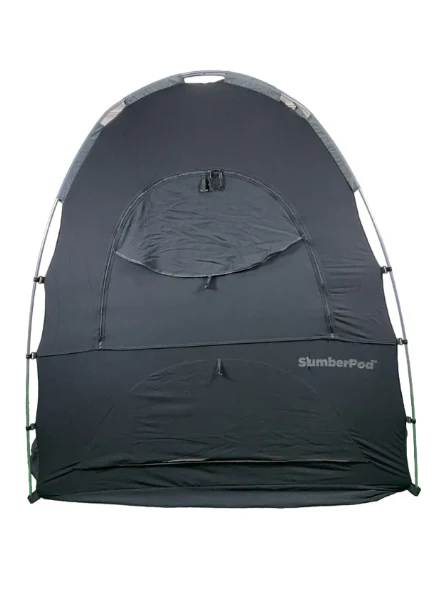 SlumberPod 3.0 Sleep Canopy, Black with Gray Accents