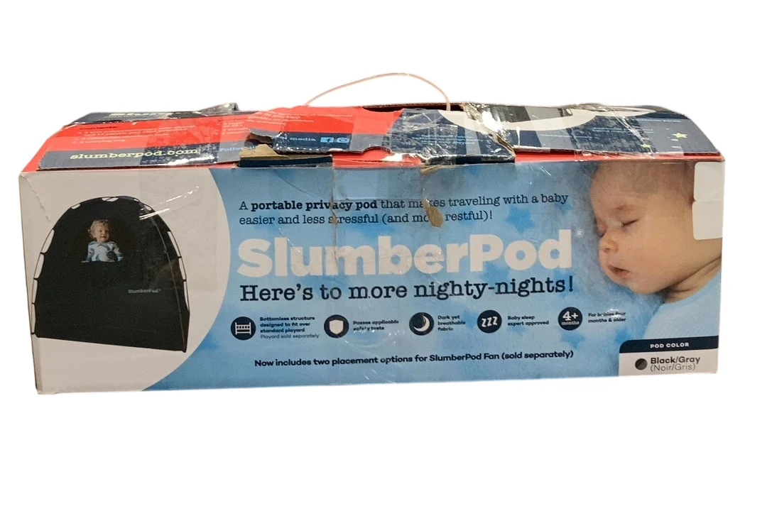 SlumberPod 3.0 Sleep Canopy, Black with Gray Accents - Image 4