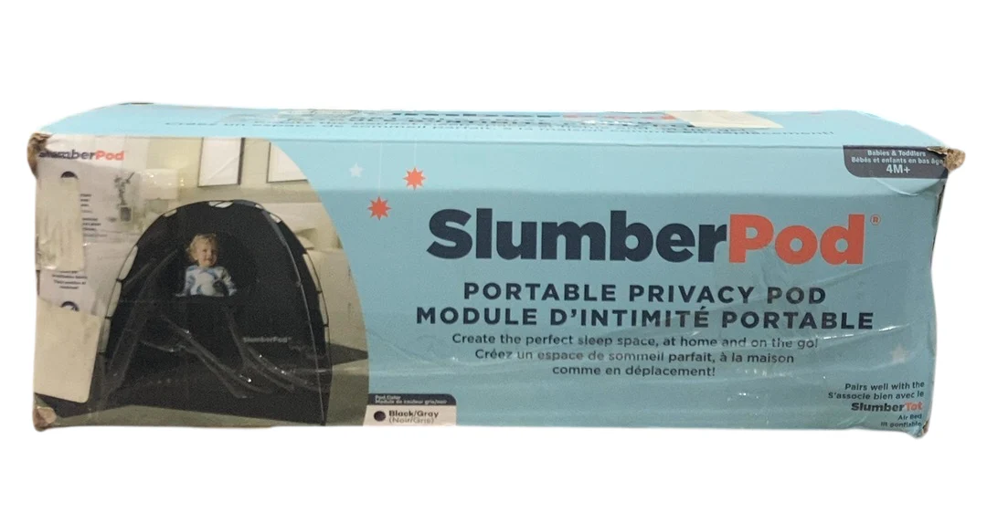 SlumberPod 3.0 Sleep Canopy, Black with Gray Accents - Image 2
