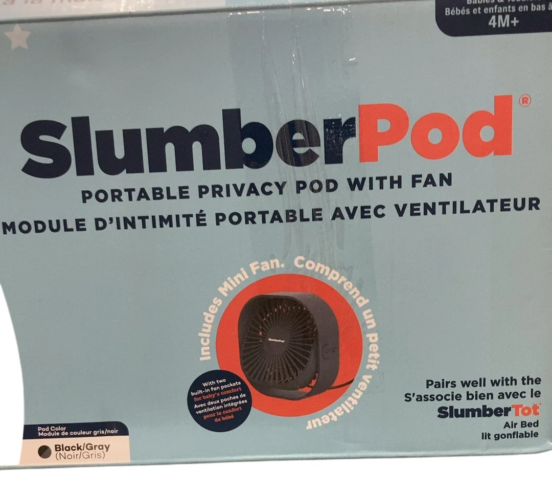 SlumberPod 3.0 Sleep Canopy with Fan, Black with Gray Accents - Image 4