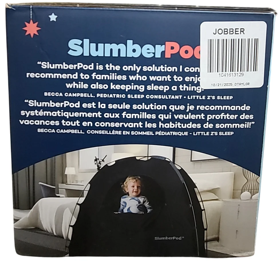 SlumberPod 3.0 Sleep Canopy with Fan, Black with Gray Accents - Image 6
