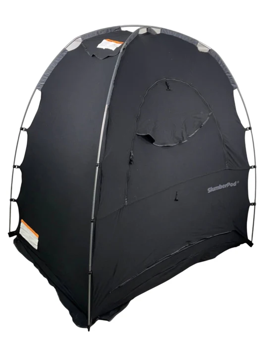 SlumberPod 3.0 Sleep Canopy with Fan, Black with Gray Accents
