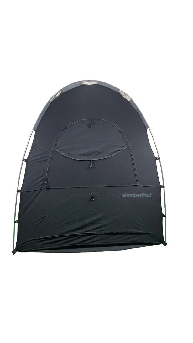 SlumberPod 3.0 Sleep Canopy with Fan, Black with Gray Accents - Image 2