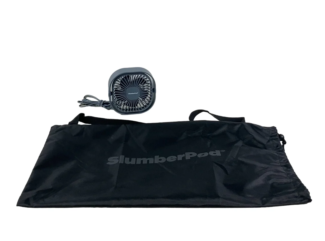 SlumberPod 3.0 Sleep Canopy with Fan, Black with Gray Accents - Image 6