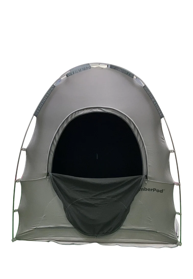 SlumberPod 3.0 Sleep Canopy with Fan, Morning Mist Gray - Image 2