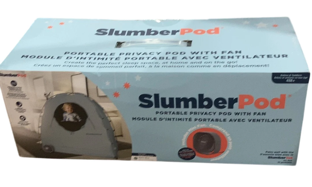 SlumberPod 3.0 Sleep Canopy with Fan, Slate Blue - Image 3
