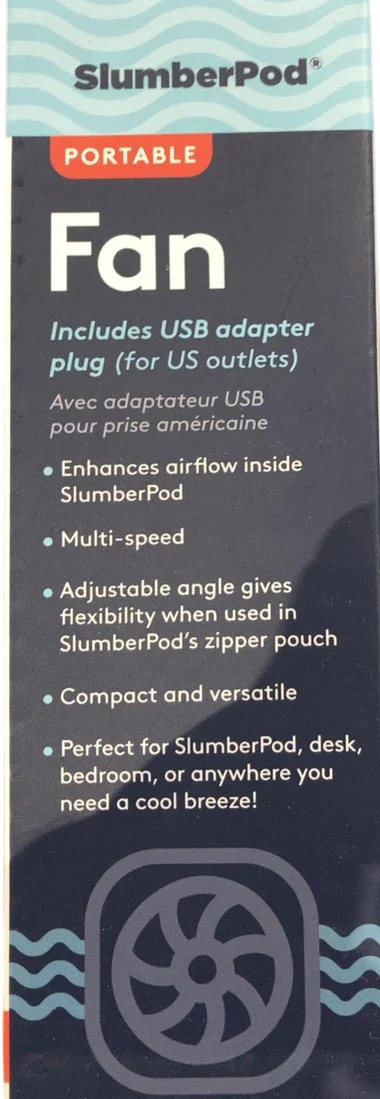 SlumberPod Portable Fan, Blue - Image 2
