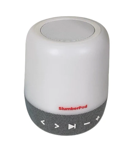 SlumberPod SlumberCalm 2 in 1 Sound Machine & Night Light, White/Gray - Image 2
