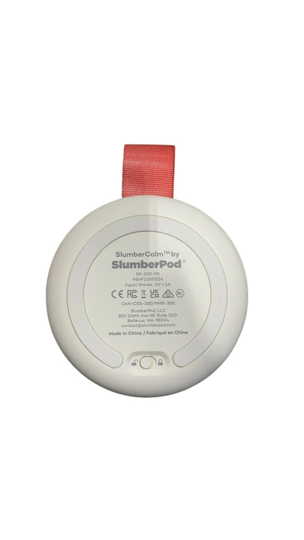SlumberPod SlumberCalm Portable Sound & White Noise Machine, White/Orange - Image 2
